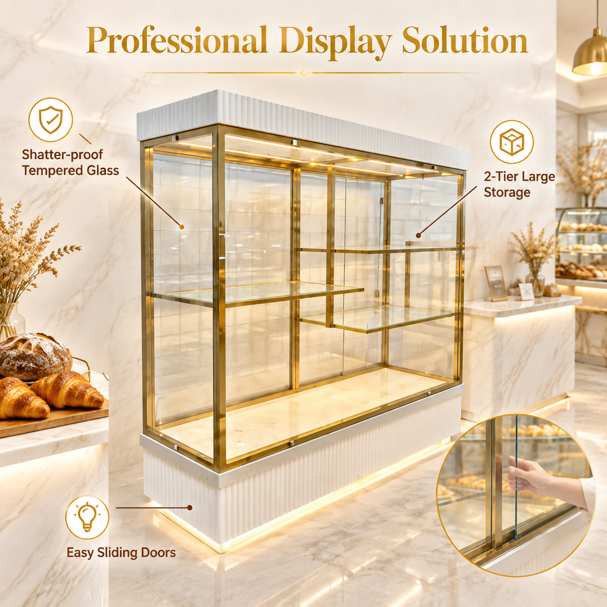 BCM-101 Cake Display Cabinet 200x55x180cm product image