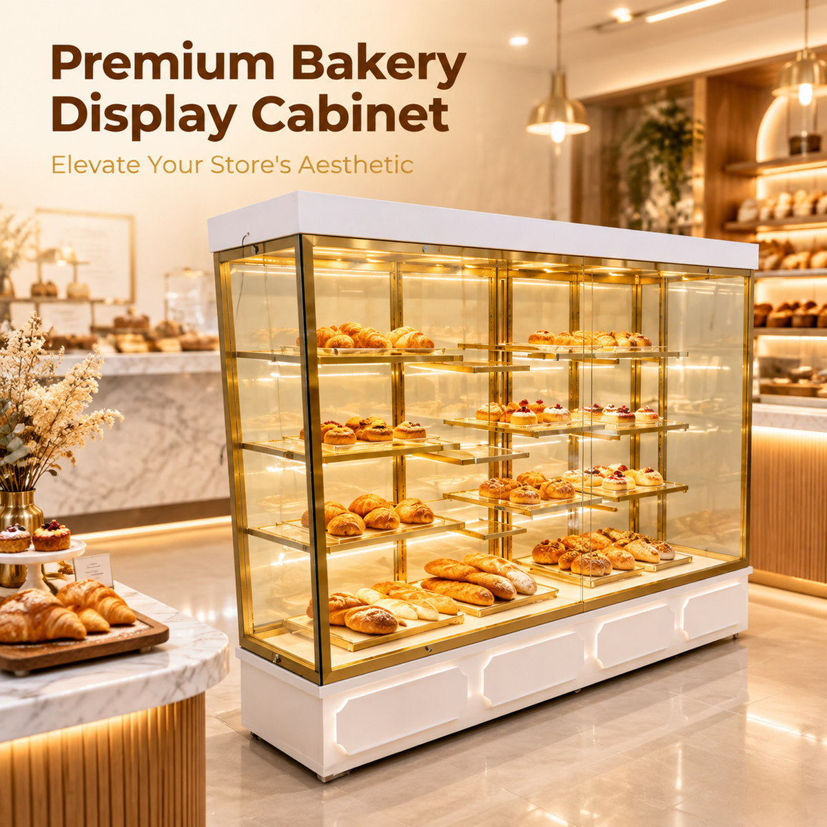 BCM-102 Cake Display Cabinet 200x55x180cm product image