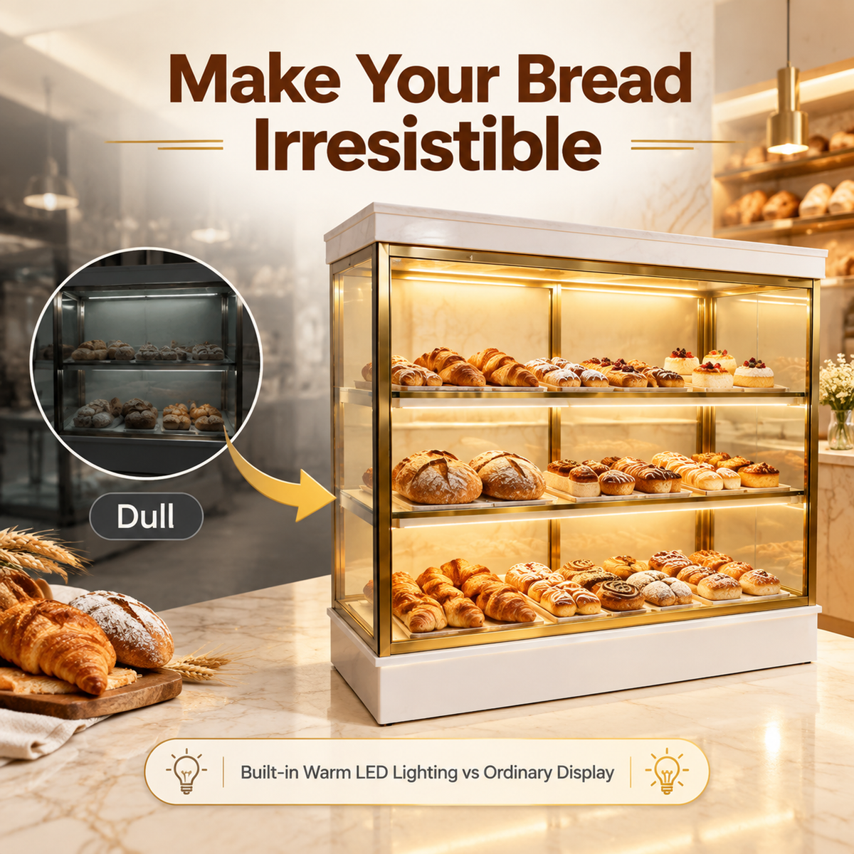 BCM-103 Cake Display Cabinet 200x55x180cm product image