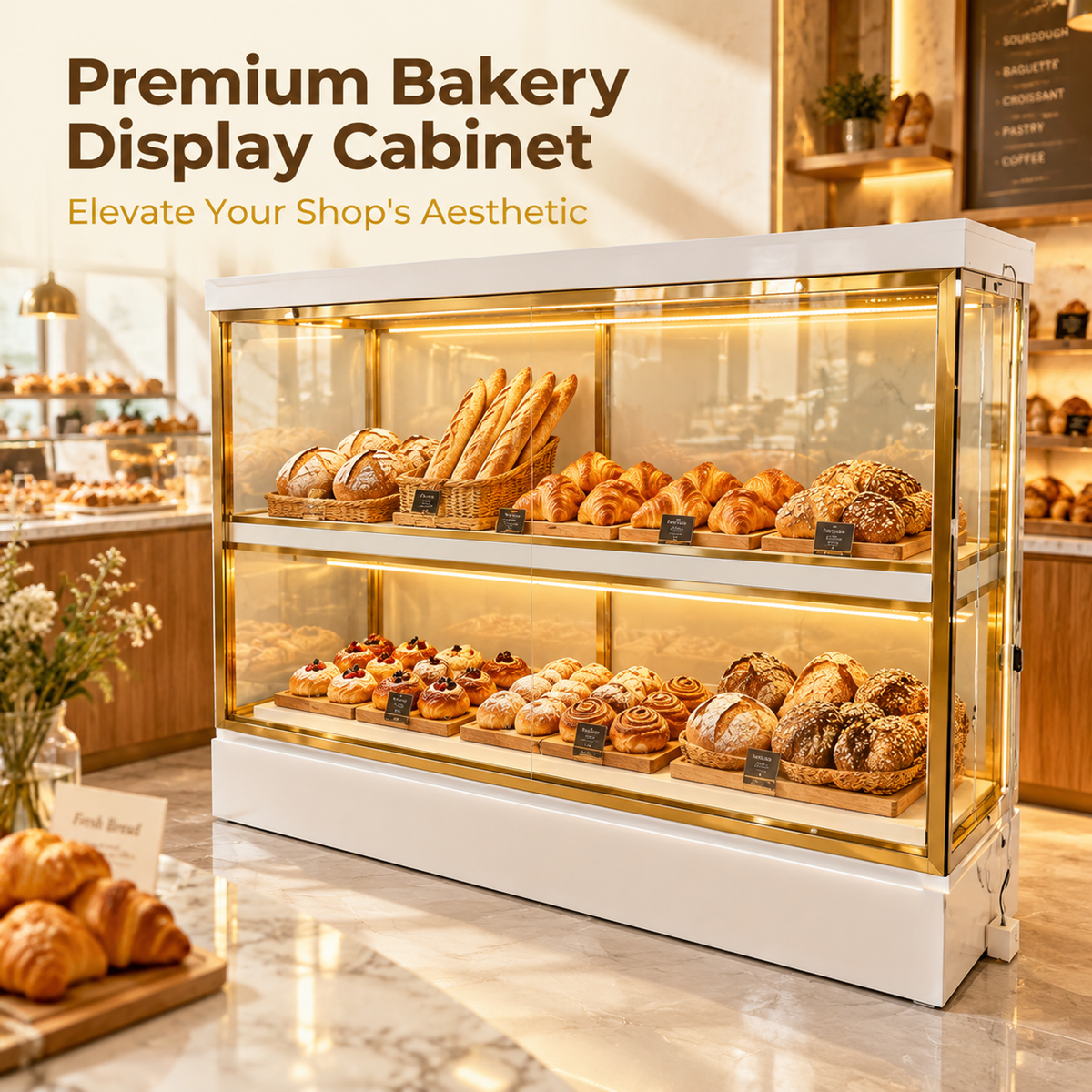 BCM-104 Cake Display Cabinet 180x55x180cm product image