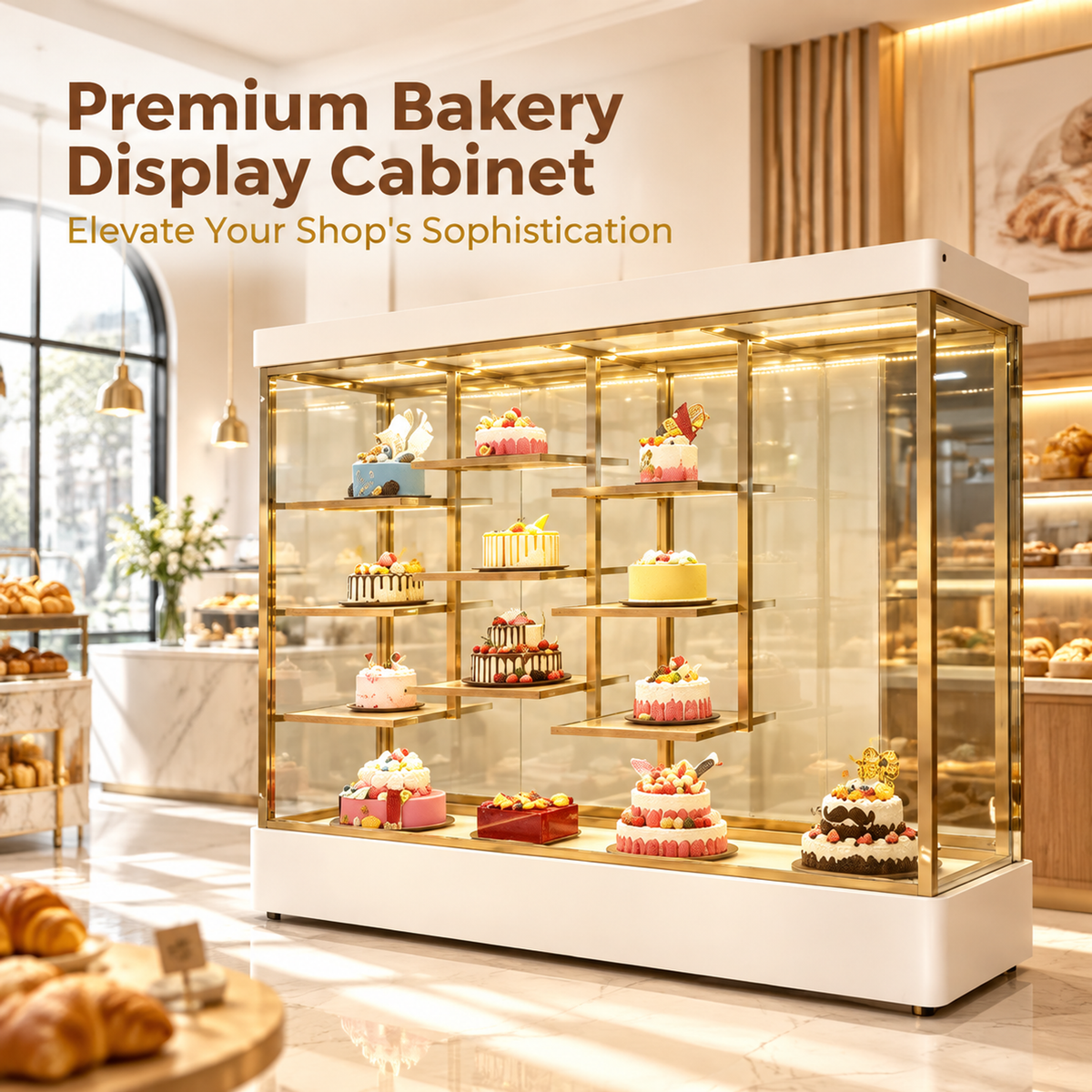 BCM-105 Cake Display Cabinet 250x55x180cm product image