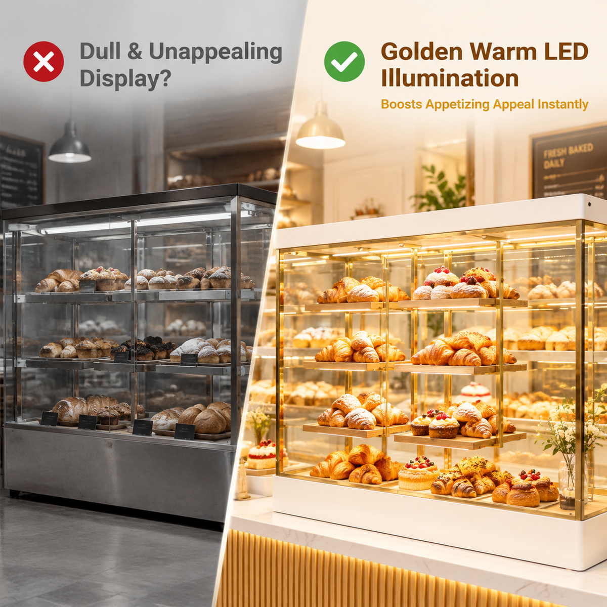 BCM-105 Cake Display Cabinet 250x55x180cm product image