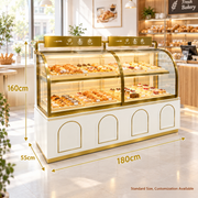 BKC-102 Curved Glass Bakery Display Cabinet 180x55x160cm product image