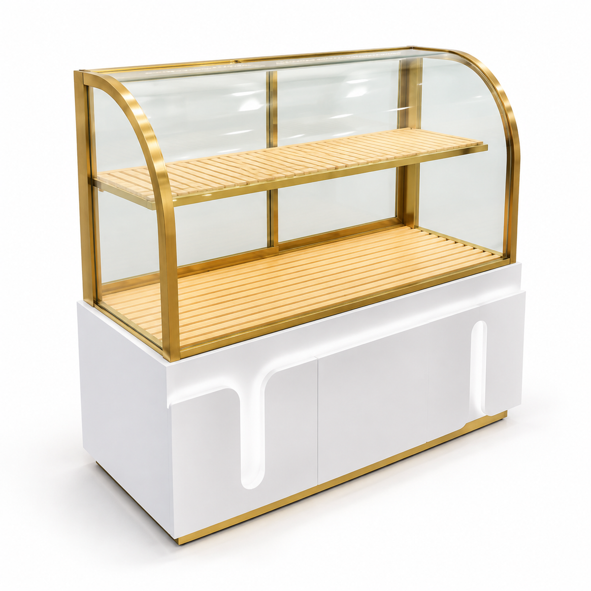 BKC-104 Curved Glass Bakery Display Cabinet 150x55x140cm product image