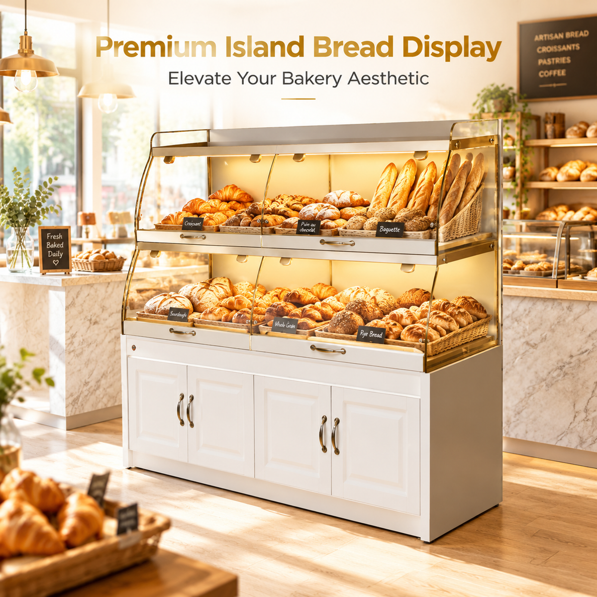 BKD-101 Drawer Base Side Bakery Display Cabinet 150x55x130cm product image