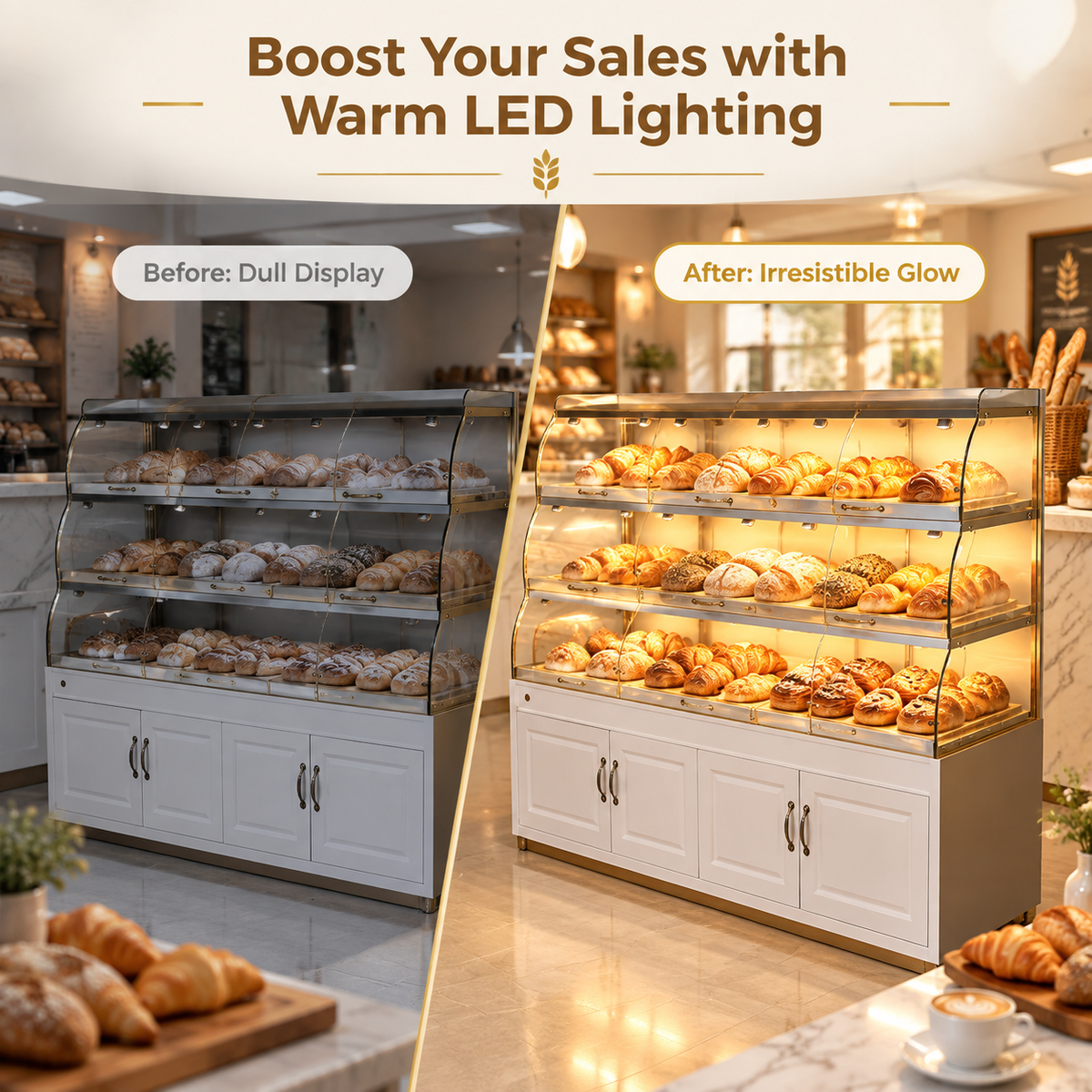 BKD-103 Drawer Base Side Bakery Display Cabinet 200x55x130cm product image
