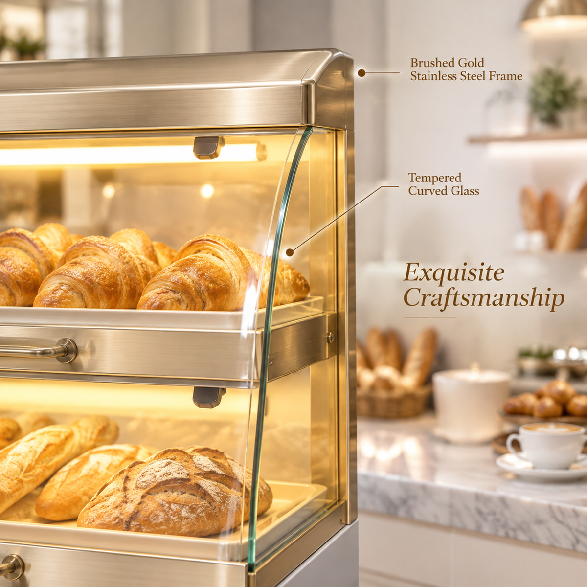 BKD-103 Drawer Base Side Bakery Display Cabinet 200x55x130cm product image