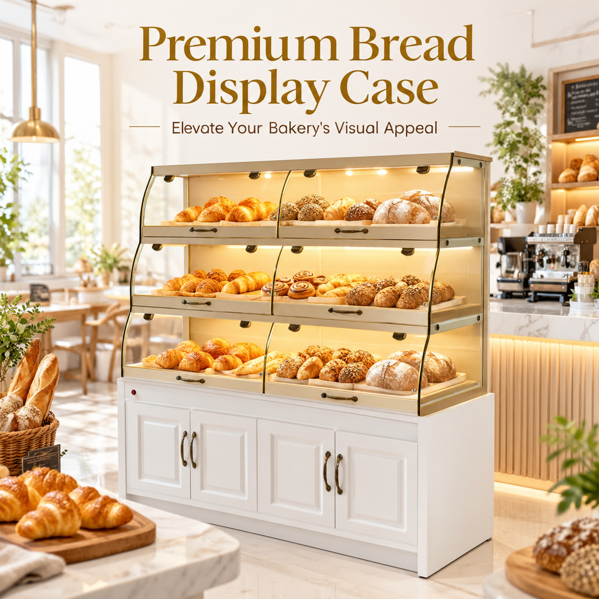 BKD-104 Drawer Base Side Bakery Display Cabinet 150x55x150cm product image
