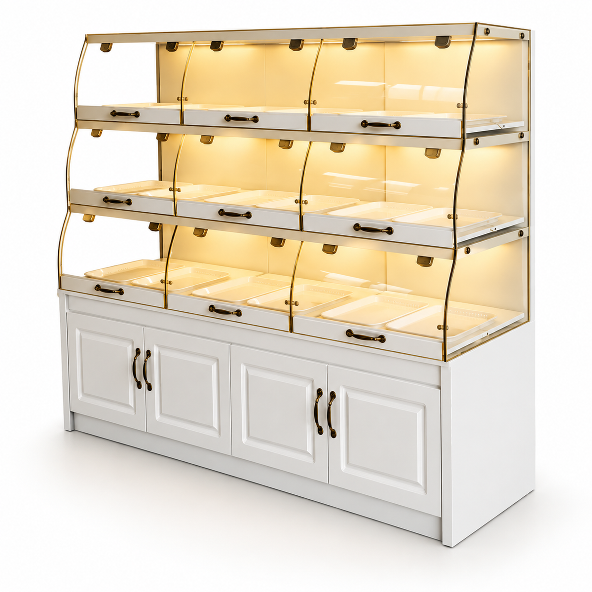 BKD-105 Drawer Base Side Bakery Display Cabinet 180x55x150cm product image