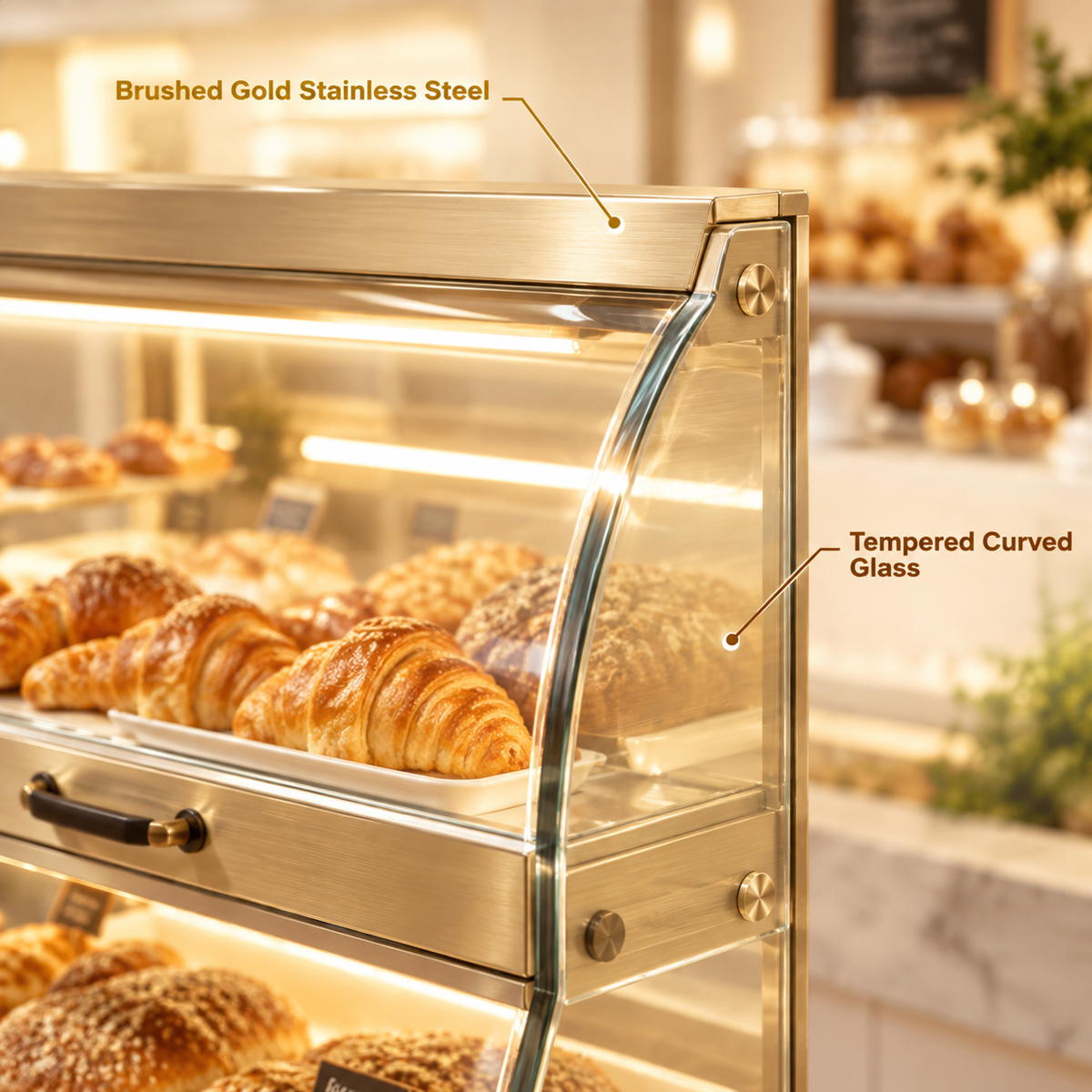 BKD-105 Drawer Base Side Bakery Display Cabinet 180x55x150cm product image