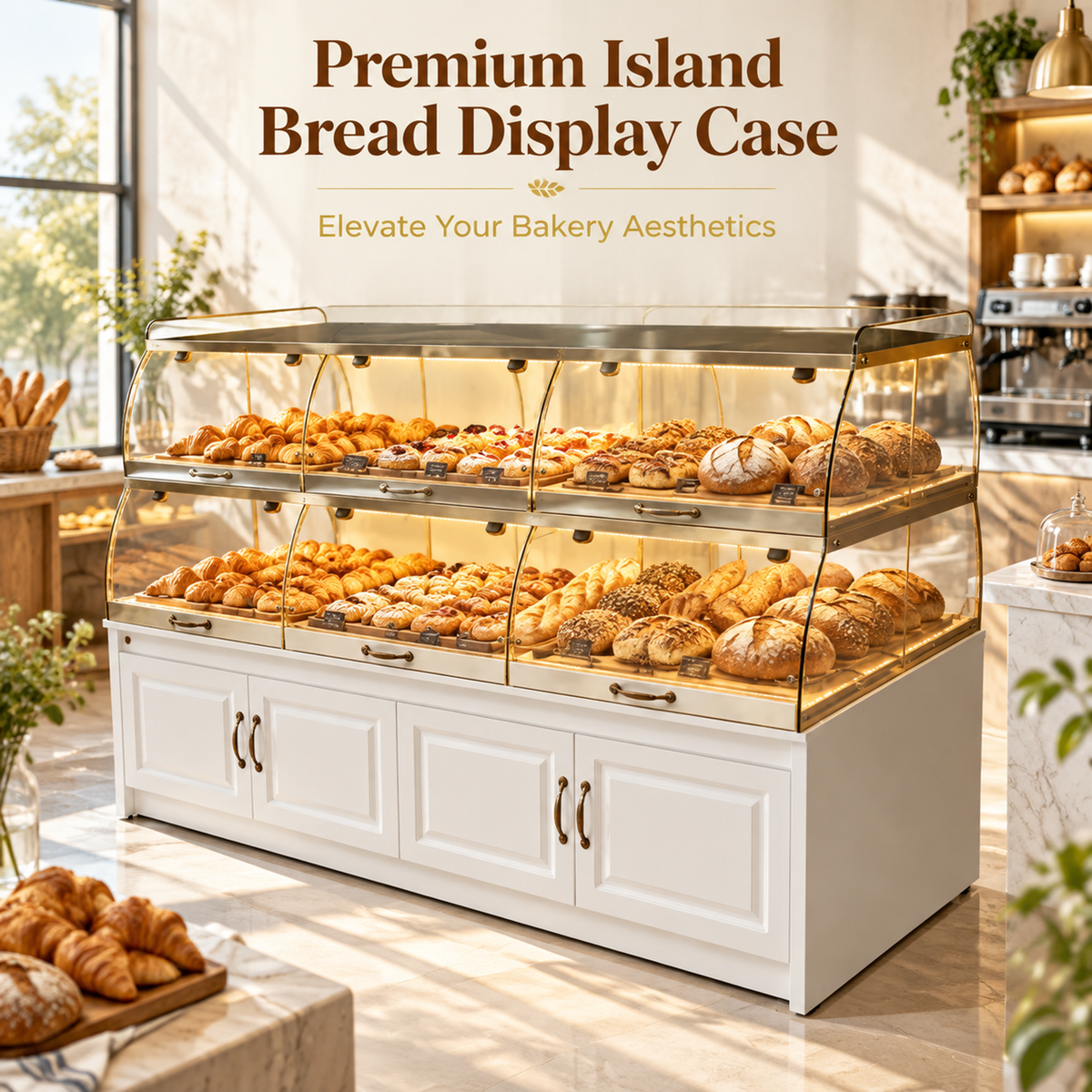 BKD-109 Drawer Base Island Bakery Display Cabinet 180x100x130cm product image