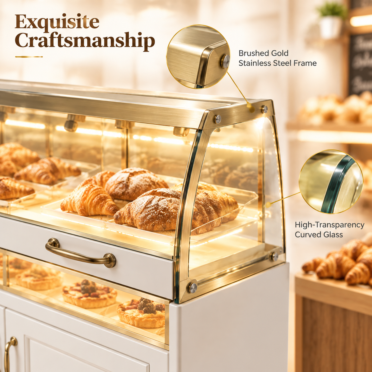 BKD-110 Drawer Base Island Bakery Display Cabinet 200x100x130cm product image