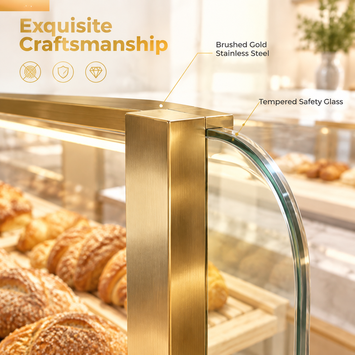 BKM-102 Island Bakery Display Cabinet 200x100x140cm product image