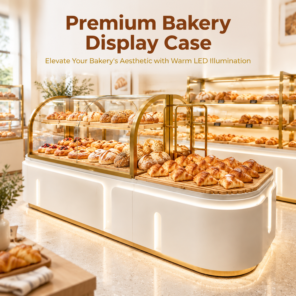 BKM-105 Island Bakery Display Cabinet 250x100x140cm product image