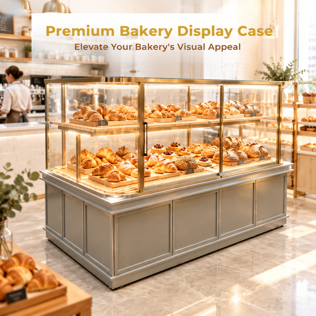 BKM-106 Island Bakery Display Cabinet 200x100x140cm product image