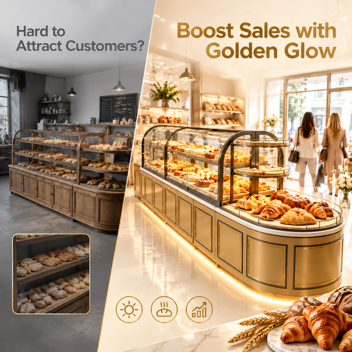 BKM-108 Island Bakery Display Cabinet 450x100x140cm product image