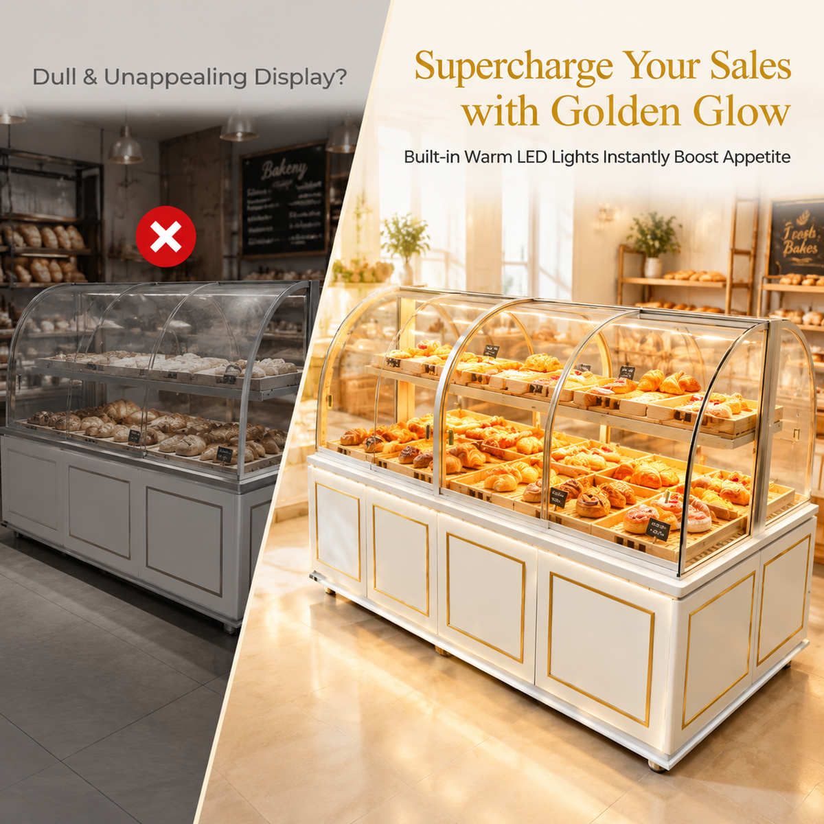 BKM-109 Island Bakery Display Cabinet 200x100x140cm product image