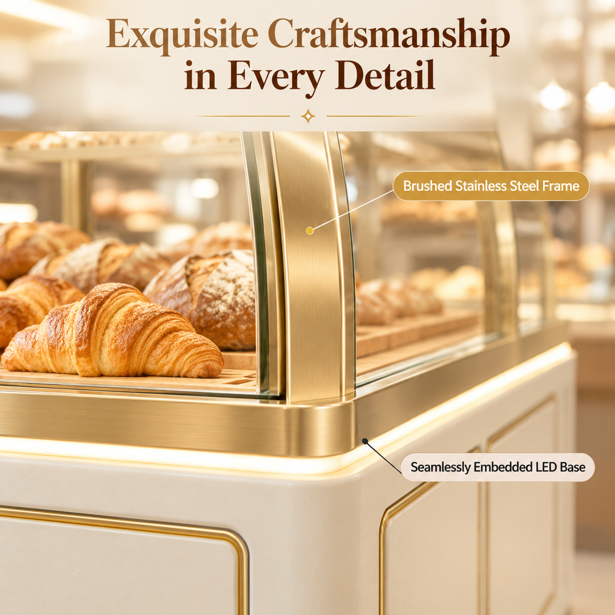 BKM-109 Island Bakery Display Cabinet 200x100x140cm product image
