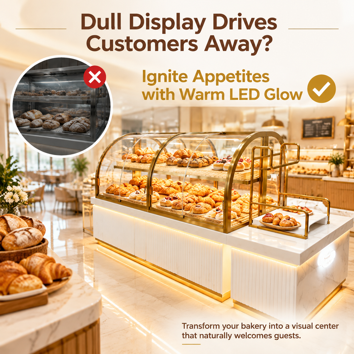 BKM-115 Island Bakery Display Cabinet 200x100x140cm product image
