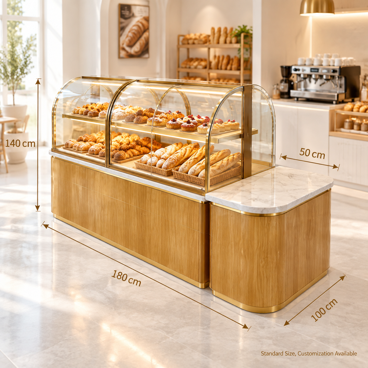 BKM-116 Island Bakery Display Cabinet 180x100x140cm product image