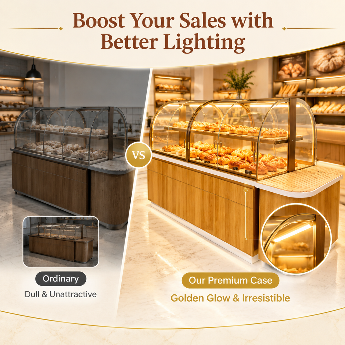 BKM-116 Island Bakery Display Cabinet 180x100x140cm product image