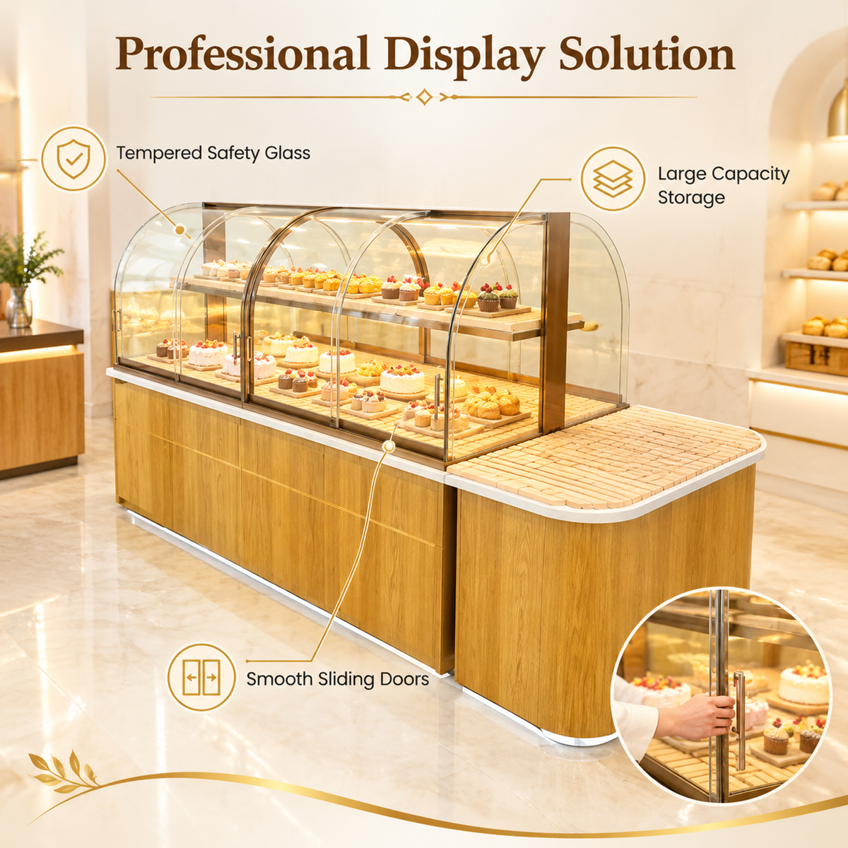 BKM-116 Island Bakery Display Cabinet 180x100x140cm product image