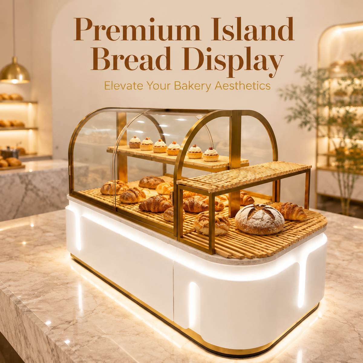 BKM-117 Island Bakery Display Cabinet 150x100x140cm product image