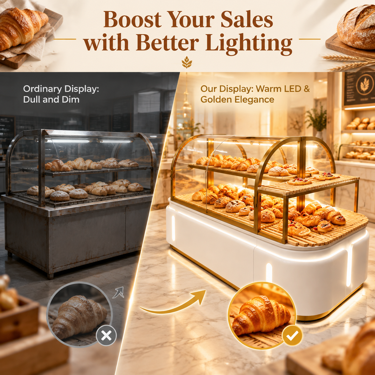 BKM-117 Island Bakery Display Cabinet 150x100x140cm product image