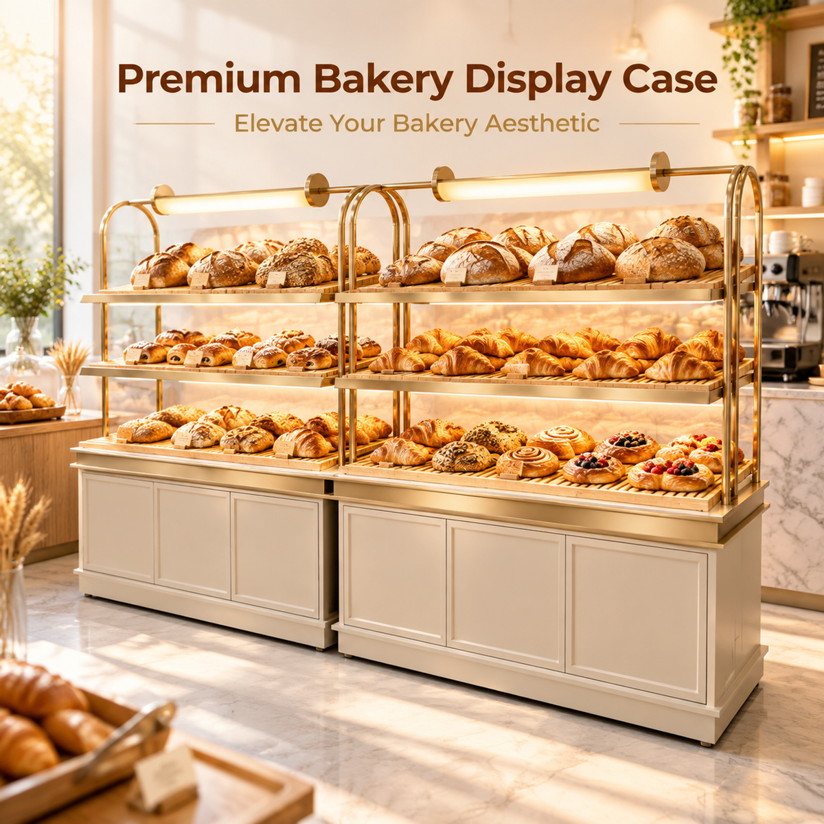 BKO-103 Open Shelf Bakery Display Cabinet 150x55x180cm product image