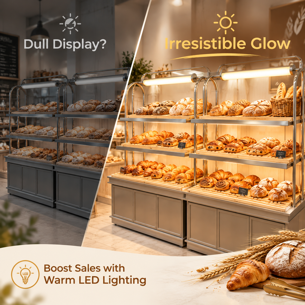 BKO-103 Open Shelf Bakery Display Cabinet 150x55x180cm product image
