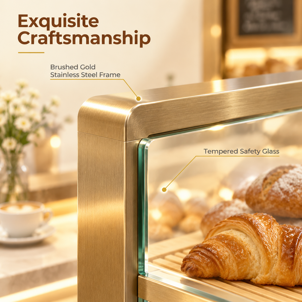 BKO-104 Open Shelf Bakery Display Cabinet 150x55x160cm product image