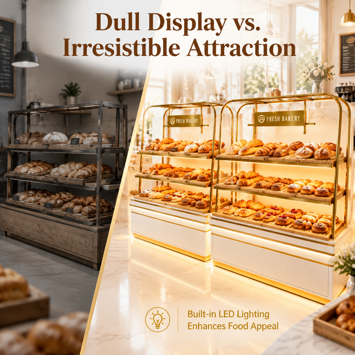 BKO-105 Open Shelf Bakery Display Cabinet 180x55x210cm product image