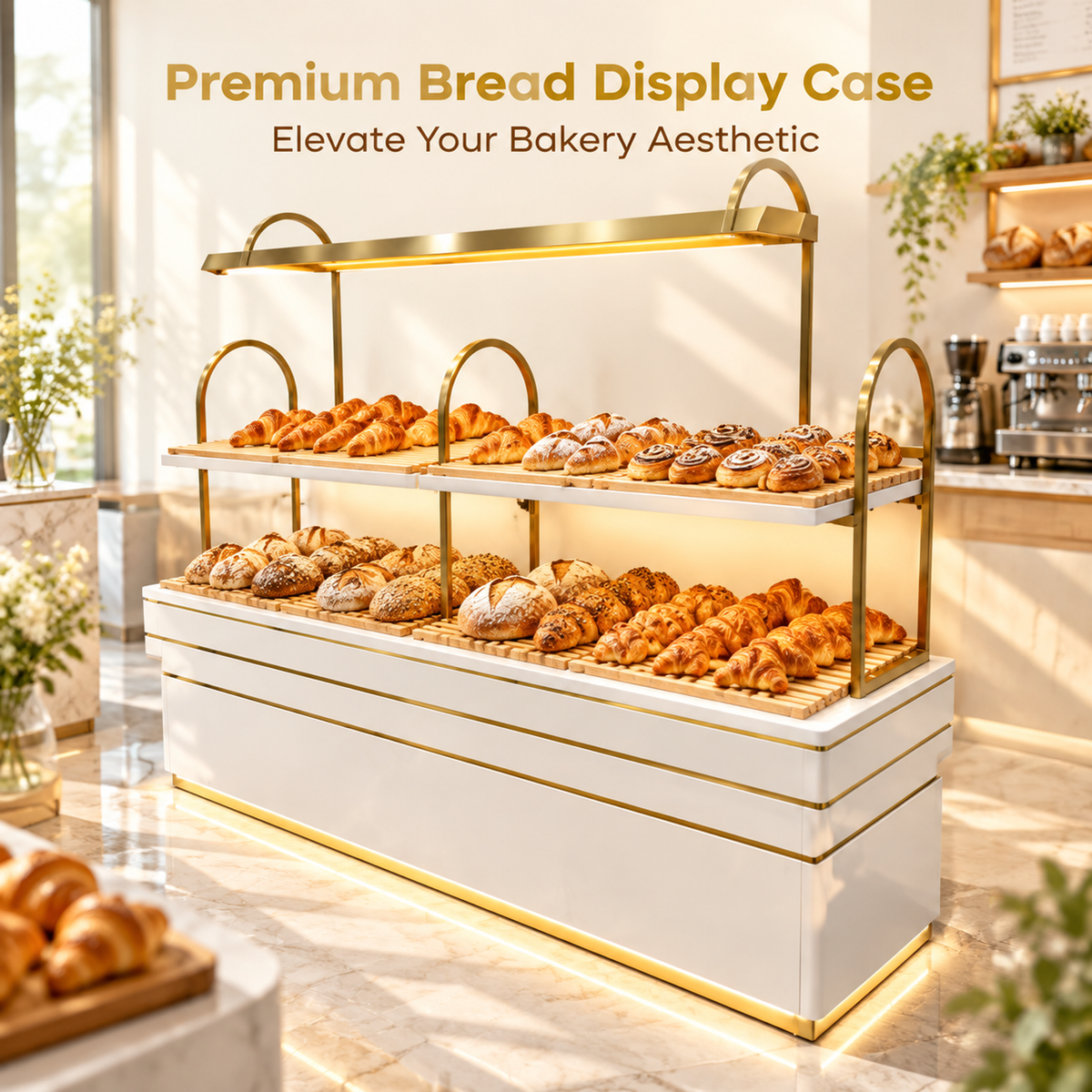 BKO-106 Open Shelf Bakery Display Cabinet 150x55x160cm product image
