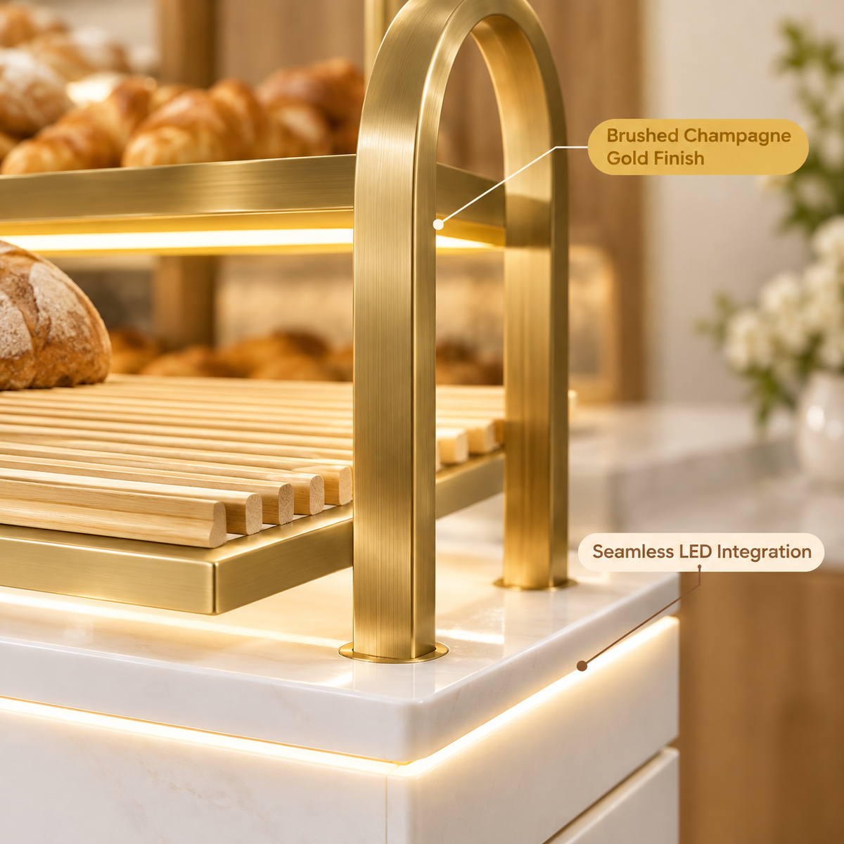 BKO-106 Open Shelf Bakery Display Cabinet 150x55x160cm product image