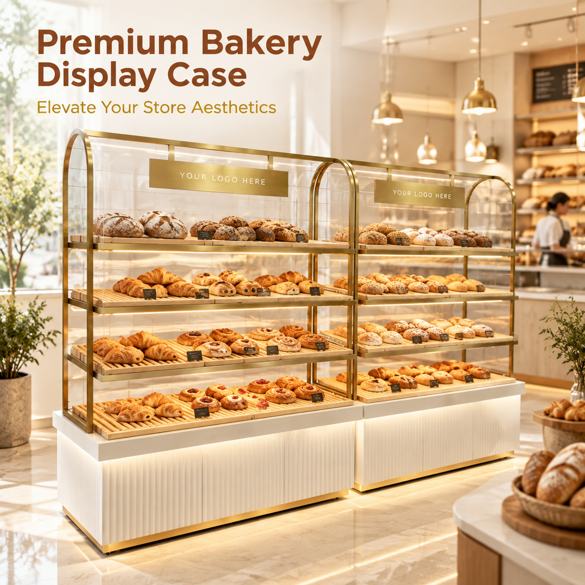 BKO-109 Open Shelf Bakery Display Cabinet 180x55x210cm product image