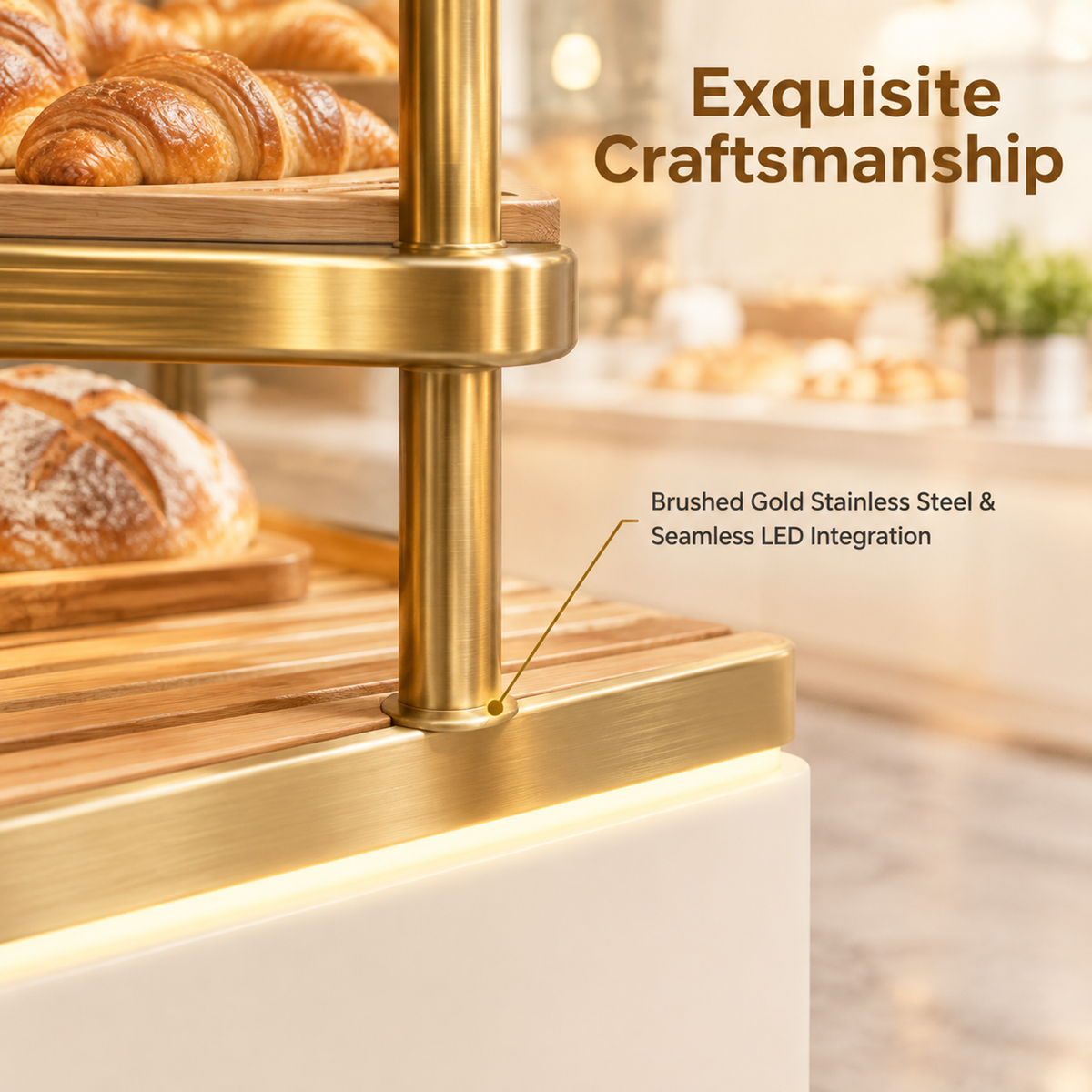 BKO-109 Open Shelf Bakery Display Cabinet 180x55x210cm product image