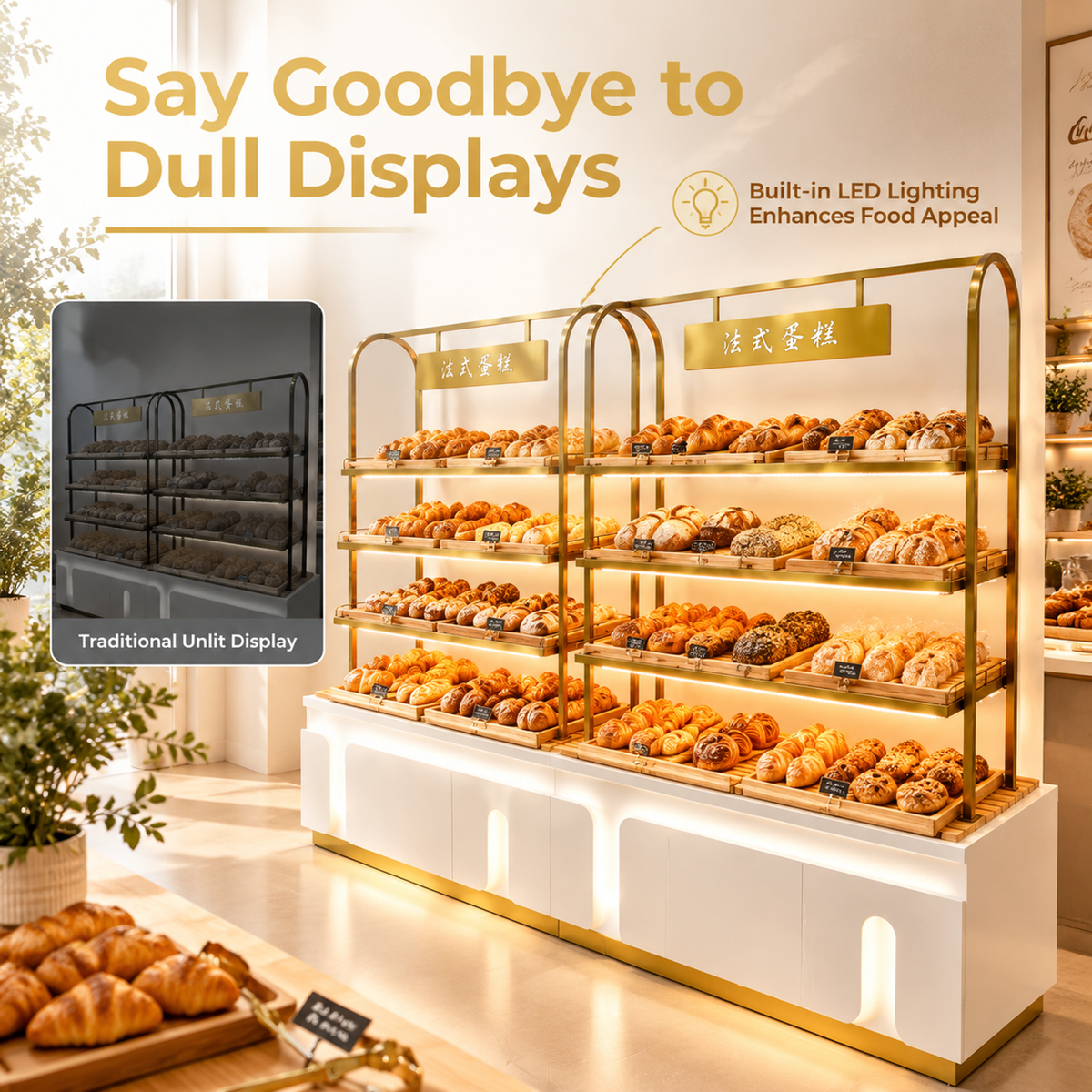 BKO-110 Open Shelf Bakery Display Cabinet 180x180x210cm product image