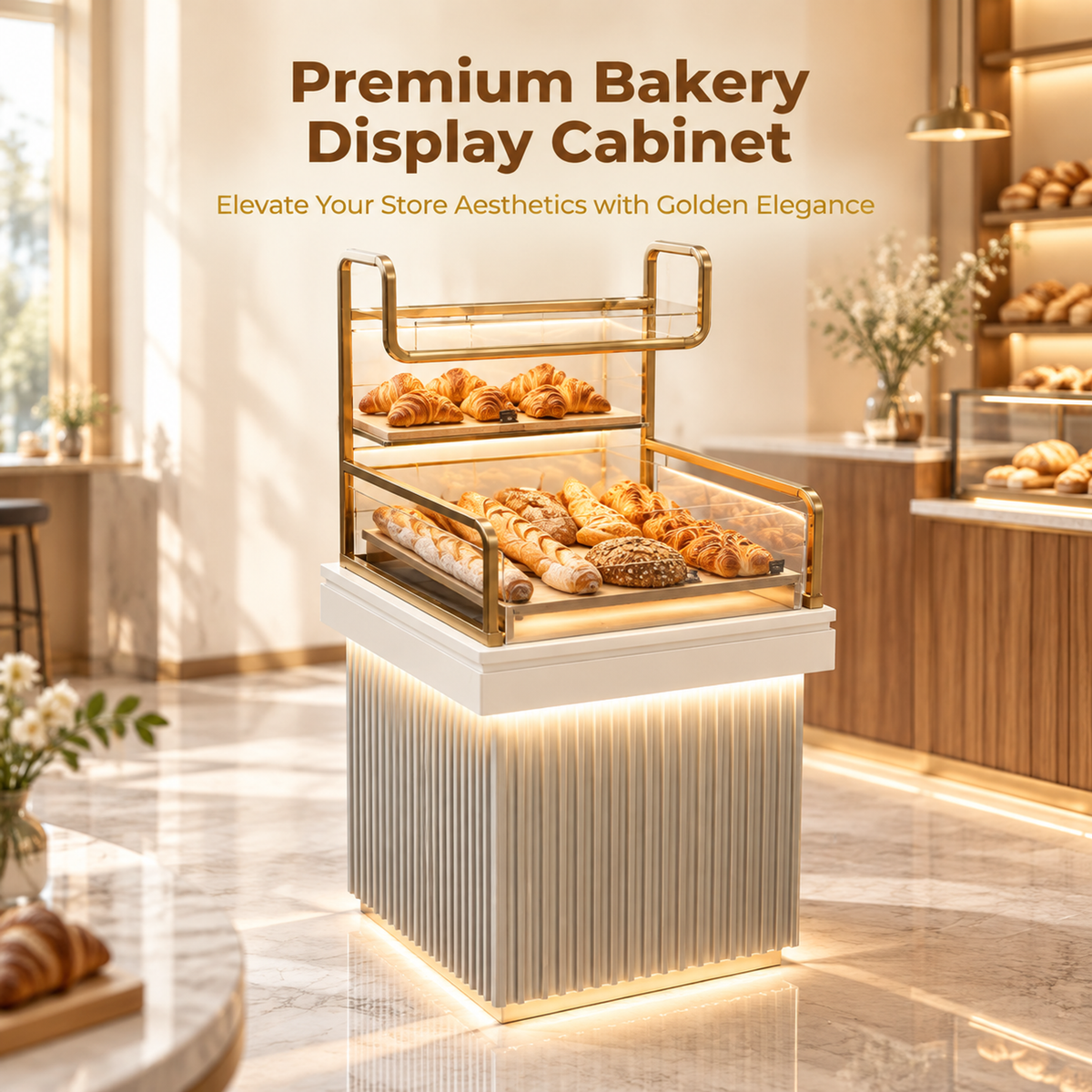 BKP-102 Bakery Tray and Tongs Station 60x55x130cm product image