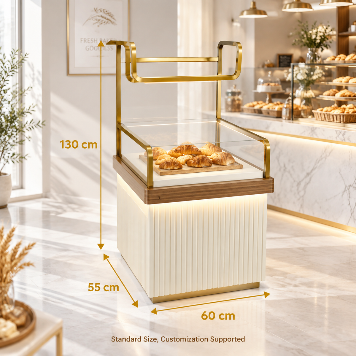 BKP-103 Bakery Tray and Tongs Station 60x55x130cm product image